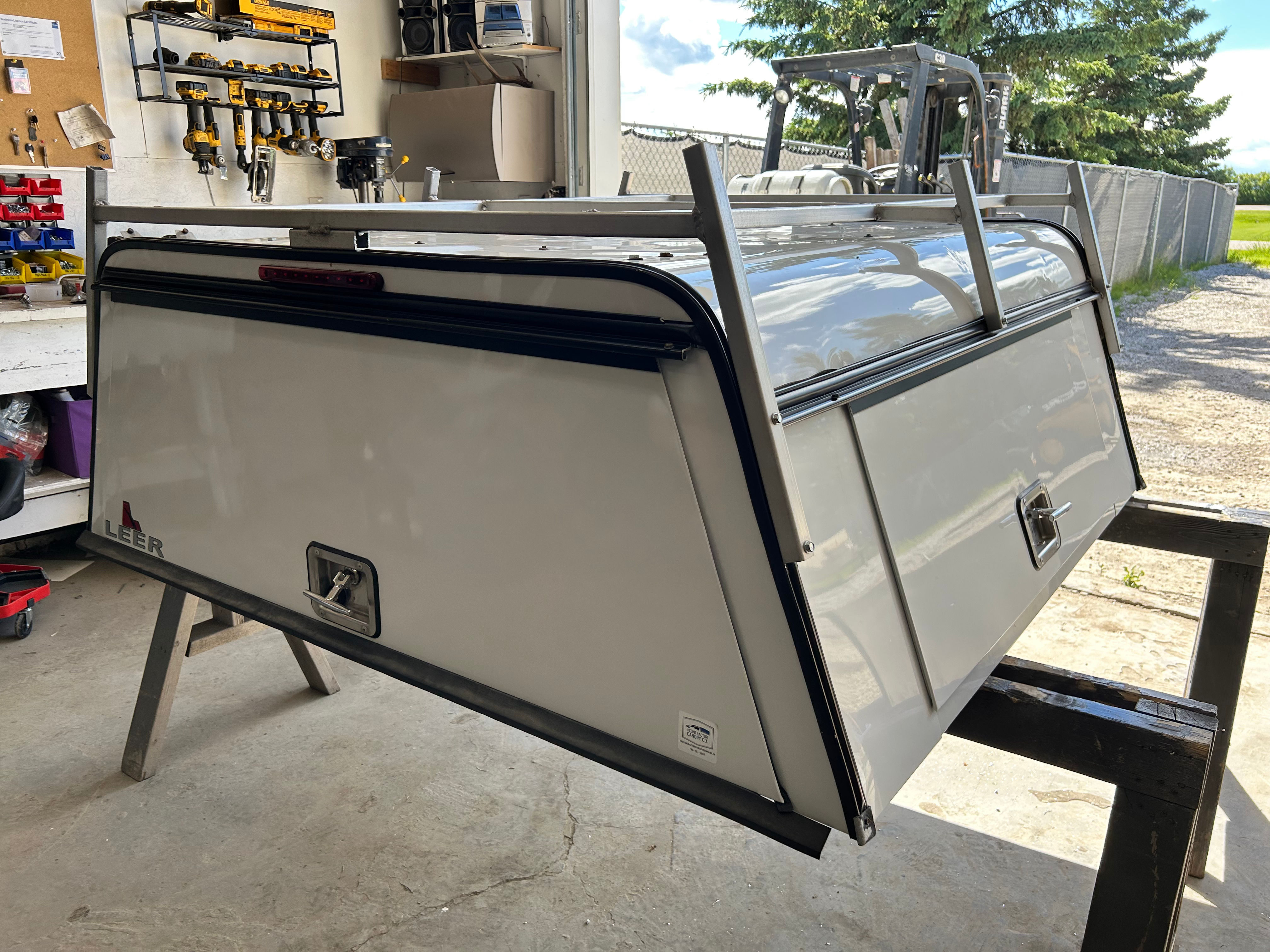 SKU787 - 60” Long Contractor Truck Canopy with Toolboxes 