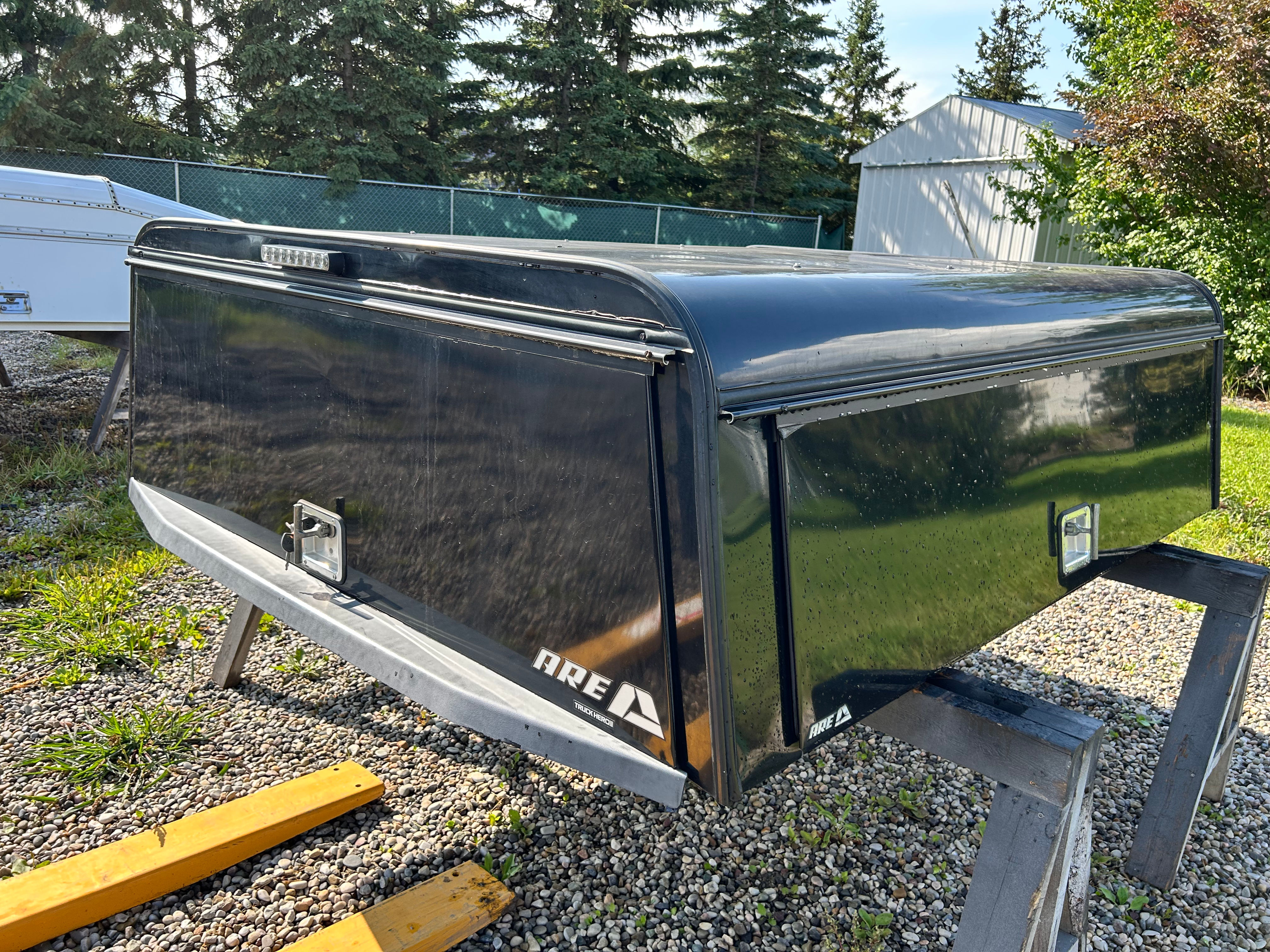 SKU808 - 6.5ft Contractor Truck Canopy with Toolboxes 