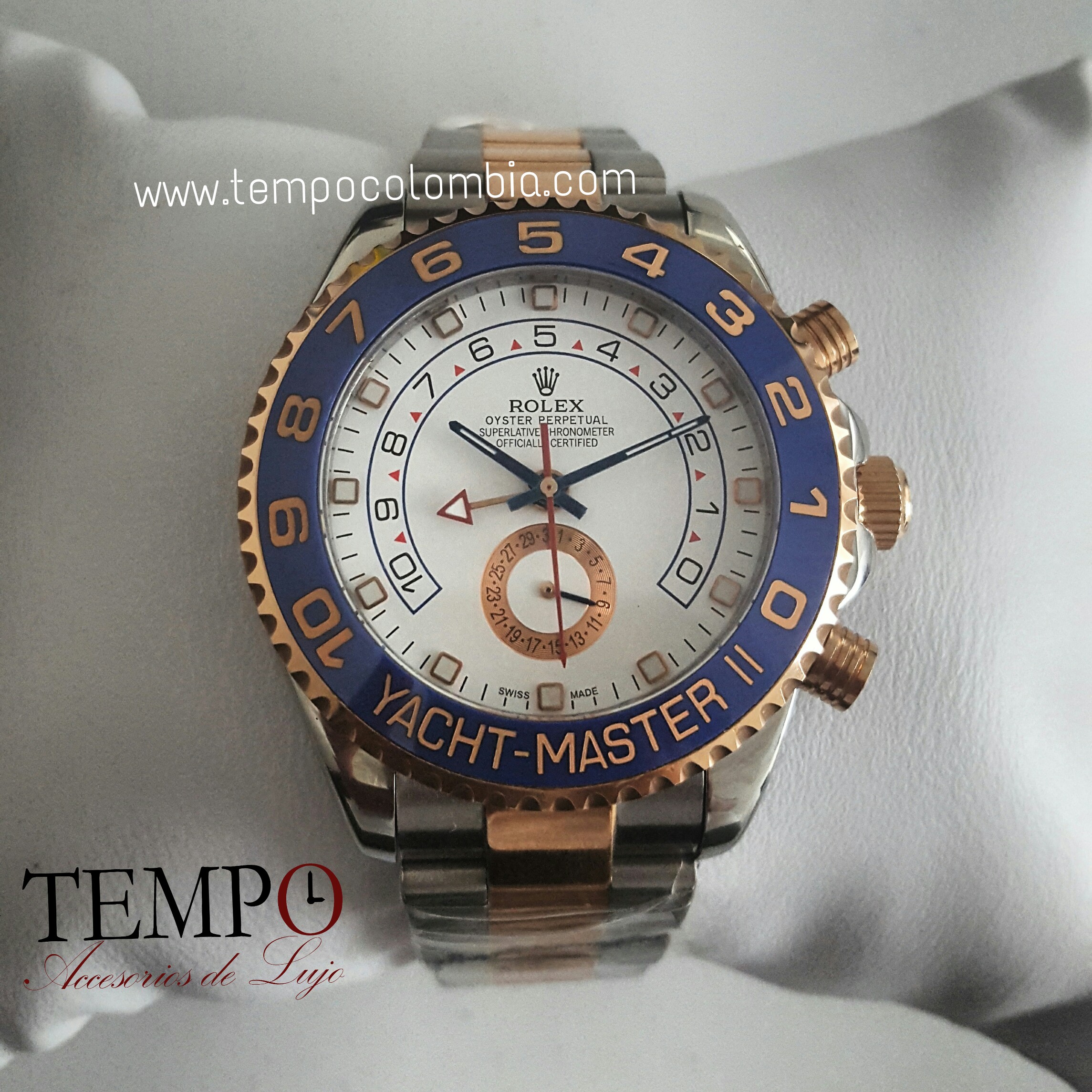 YACHT MASTER II ORO ROSA/PLATA ROLEX