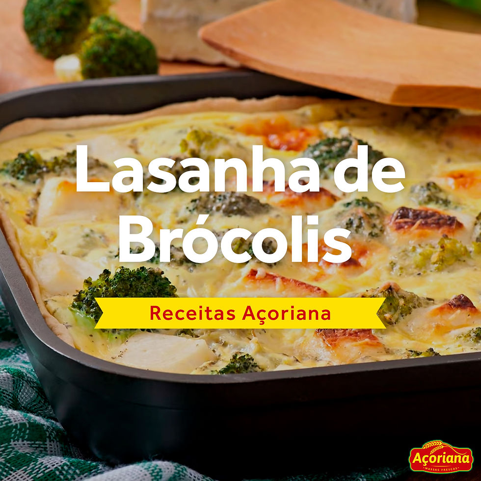 Lasanha de brócolis
