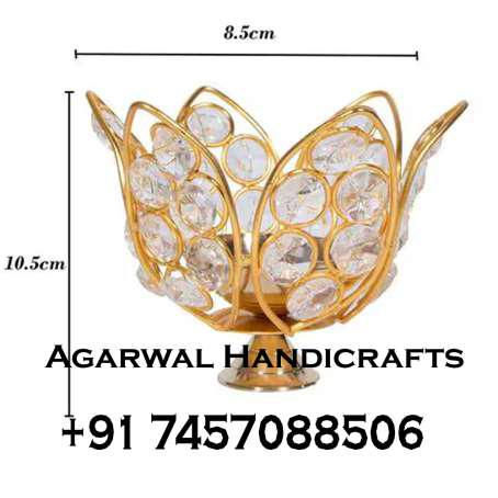 Thumbnail: BRASS CRYSTAL DIYA