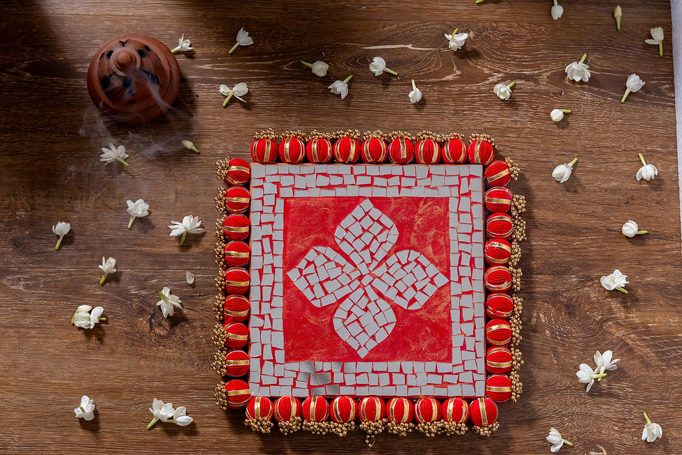 Thumbnail: Mirror Work Chowki & Coasters