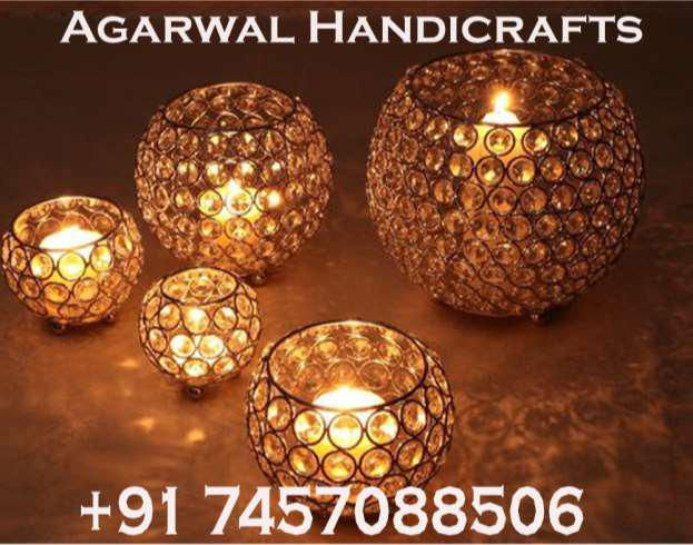 Thumbnail: BRASS CRYSTAL DIYA