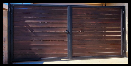 Wood and Iron Gates by Art & Iron LLC