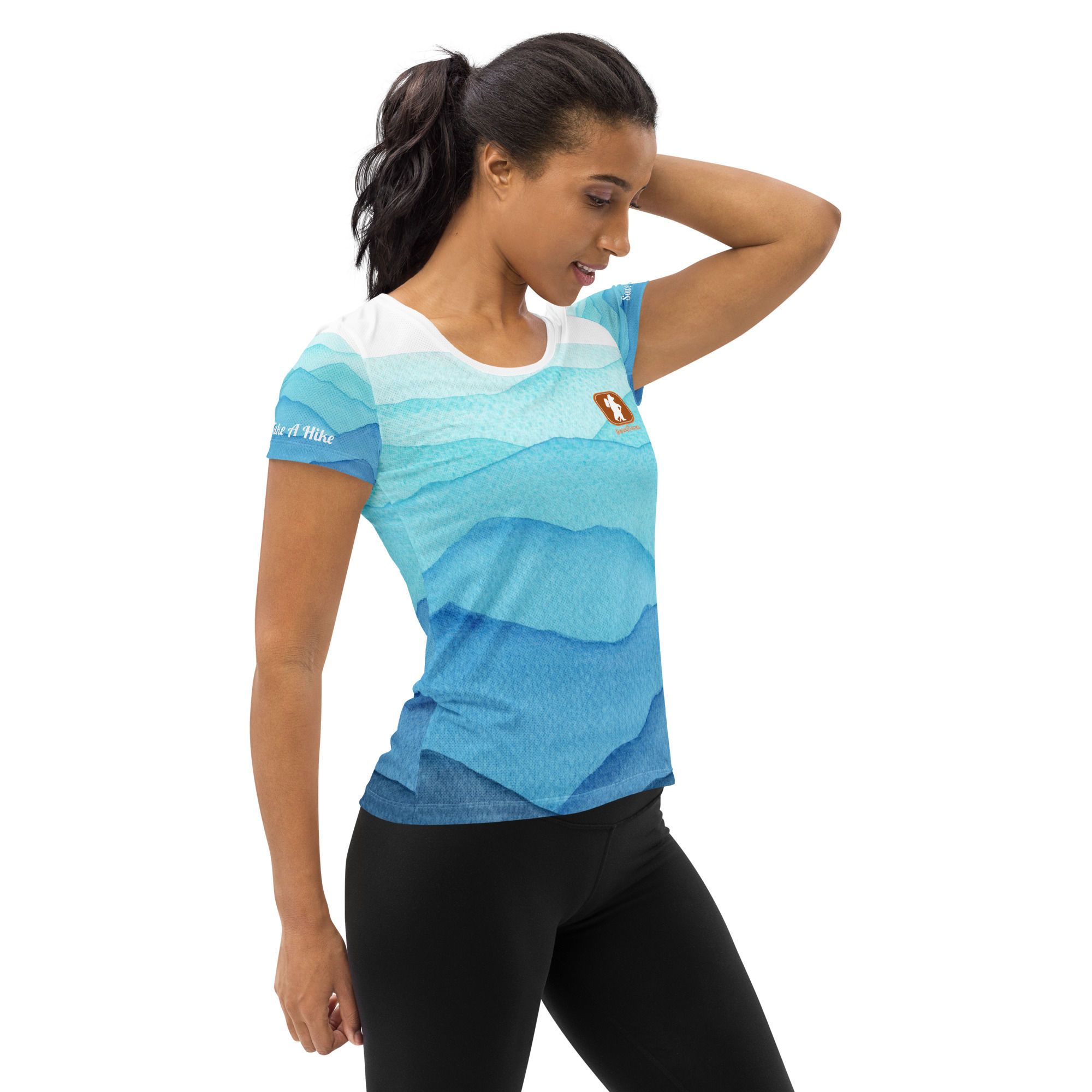 Women's Active Mesh T- Sierra Blue