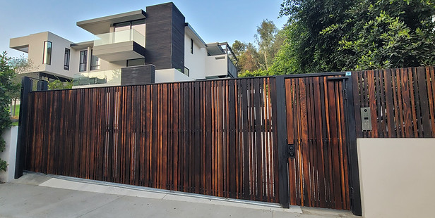 Shou Sugi Ban Front Slide Gate