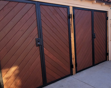 Garage Custom Swing Bifolding Doors by Art & Iron LLC