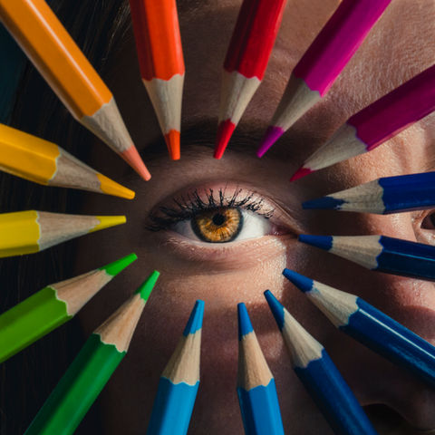 Colourful pencils