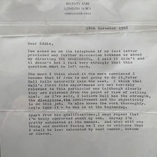 Original typewritten and signed letter from the playwright Harold Pinter