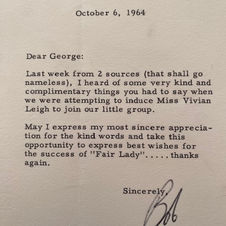 A typewritten personal letter from Robert Aldrich