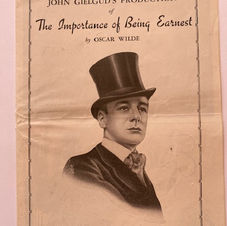 An original poster from Plymouth Theatre with a portrait of Sir John Gielgud
