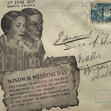 Edward & Mrs Simpson handwritten envelope