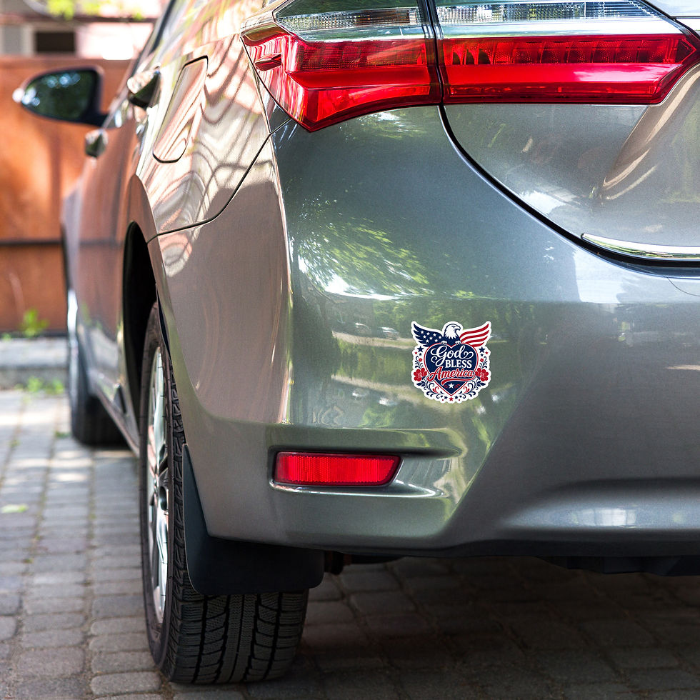 Thumbnail: God Bless America – Kiss Cut Bubble‑Free Stickers | Faith & Freedom Collection