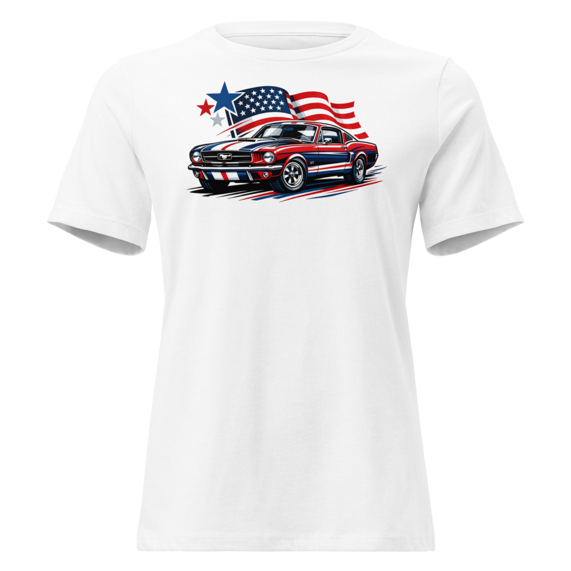 Freedom Collection-Mustang-Women's Relaxed T-Shirt