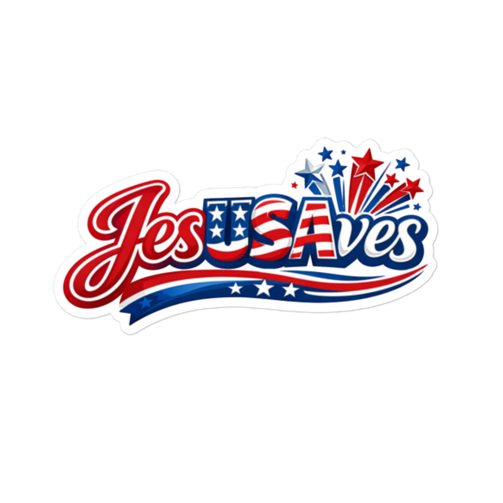 Freedom Collection-JesUSAves Bubble-free stickers