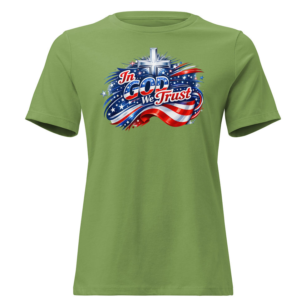 Thumbnail: Freedom Collection-In God We Trust-Women's Relaxed T-Shirt