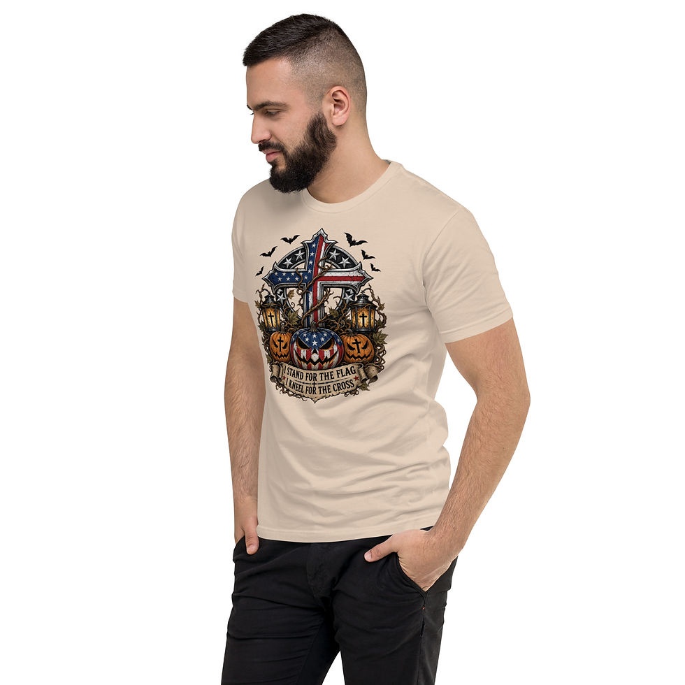 Thumbnail: Men’s Patriotic Halloween Short‑Sleeve T‑Shirt