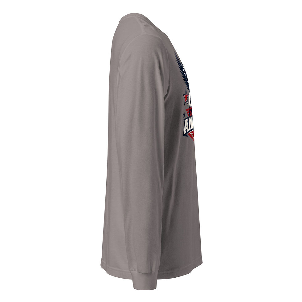 Thumbnail: God Bless America – Men’s Long Sleeve Tee | Faith & Freedom Collection