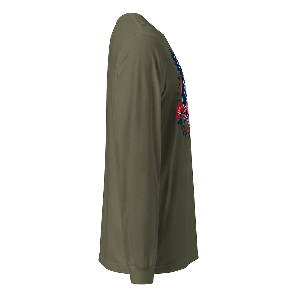 Thumbnail: God Bless America – Women’s Long Sleeve Tee | Faith & Freedom Collection