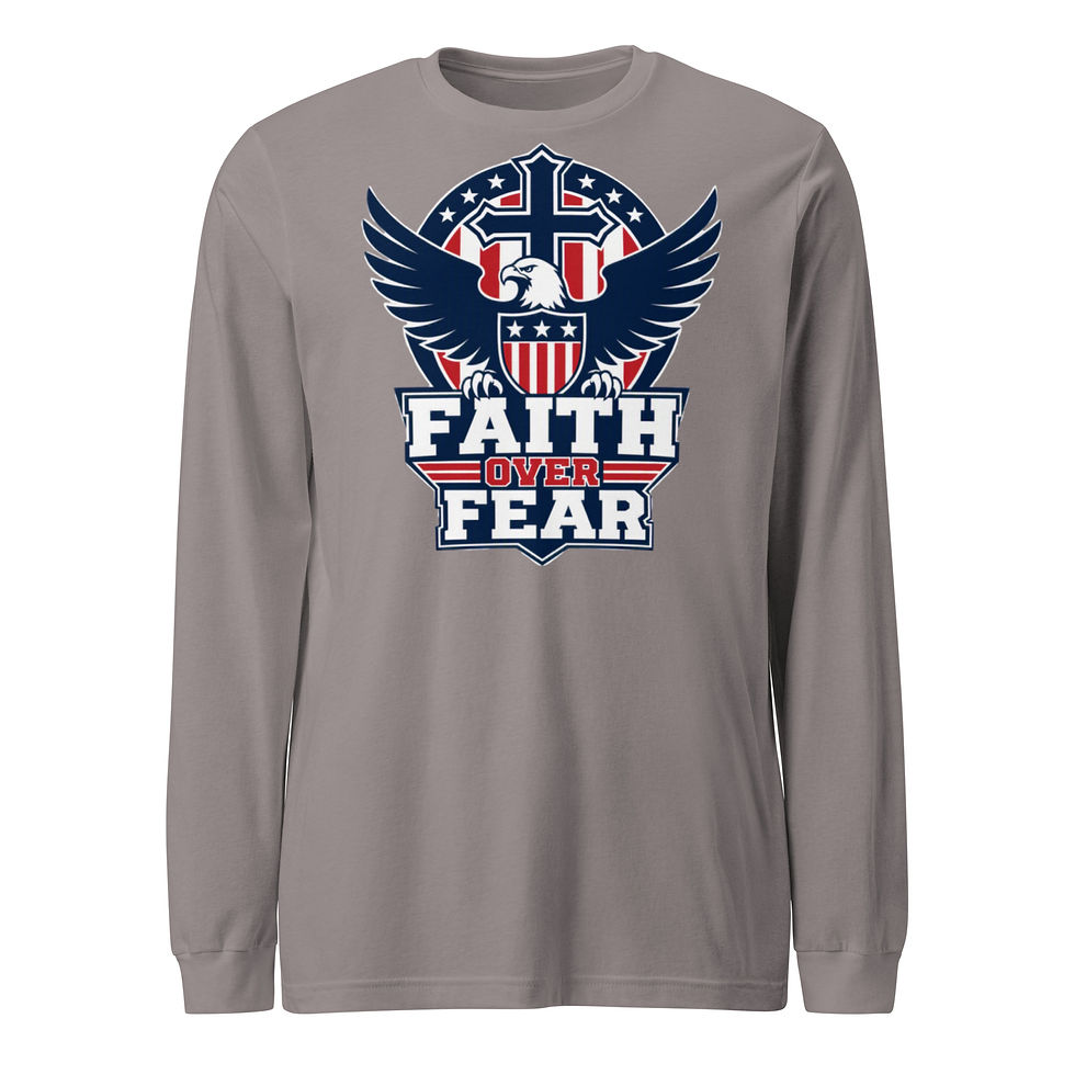 Thumbnail: Faith Over Fear Men’s Long Sleeve Tee – Freedom Collection