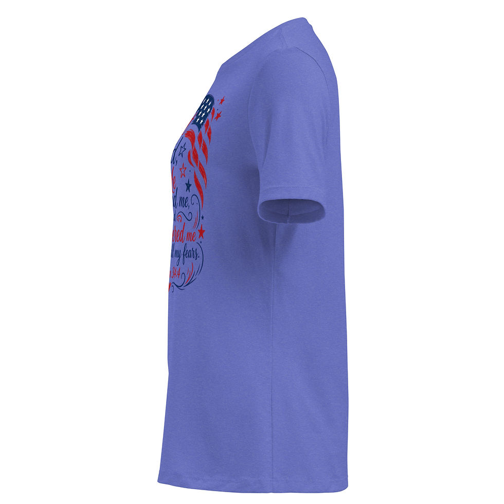 Thumbnail: Psalm 34:4 – Women’s Relaxed T‑Shirt | Faith & Freedom Collection