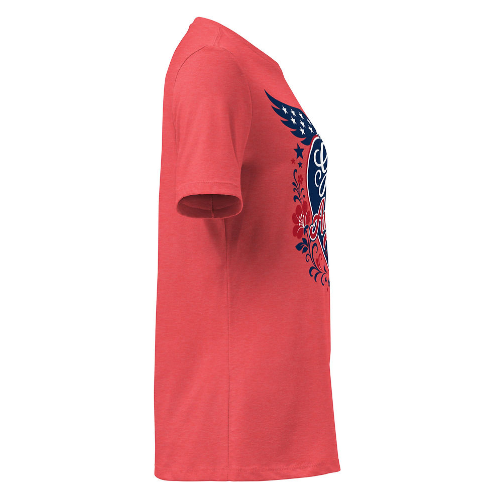Thumbnail: God Bless America – Women’s Relaxed T‑Shirt | Faith & Freedom Collection