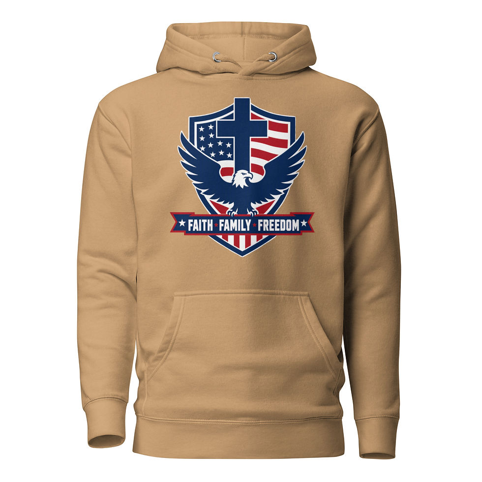 Thumbnail: Faith Family Freedom – Men’s Premium Hoodie | Faith & Freedom Collection