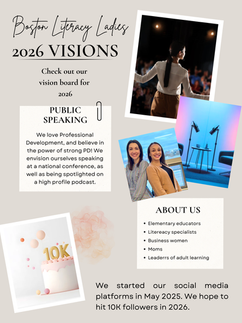our vision includes public speaking and growing our social media