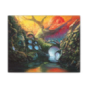 "Thirty Degrees To know Where" Stretched Canvas Print