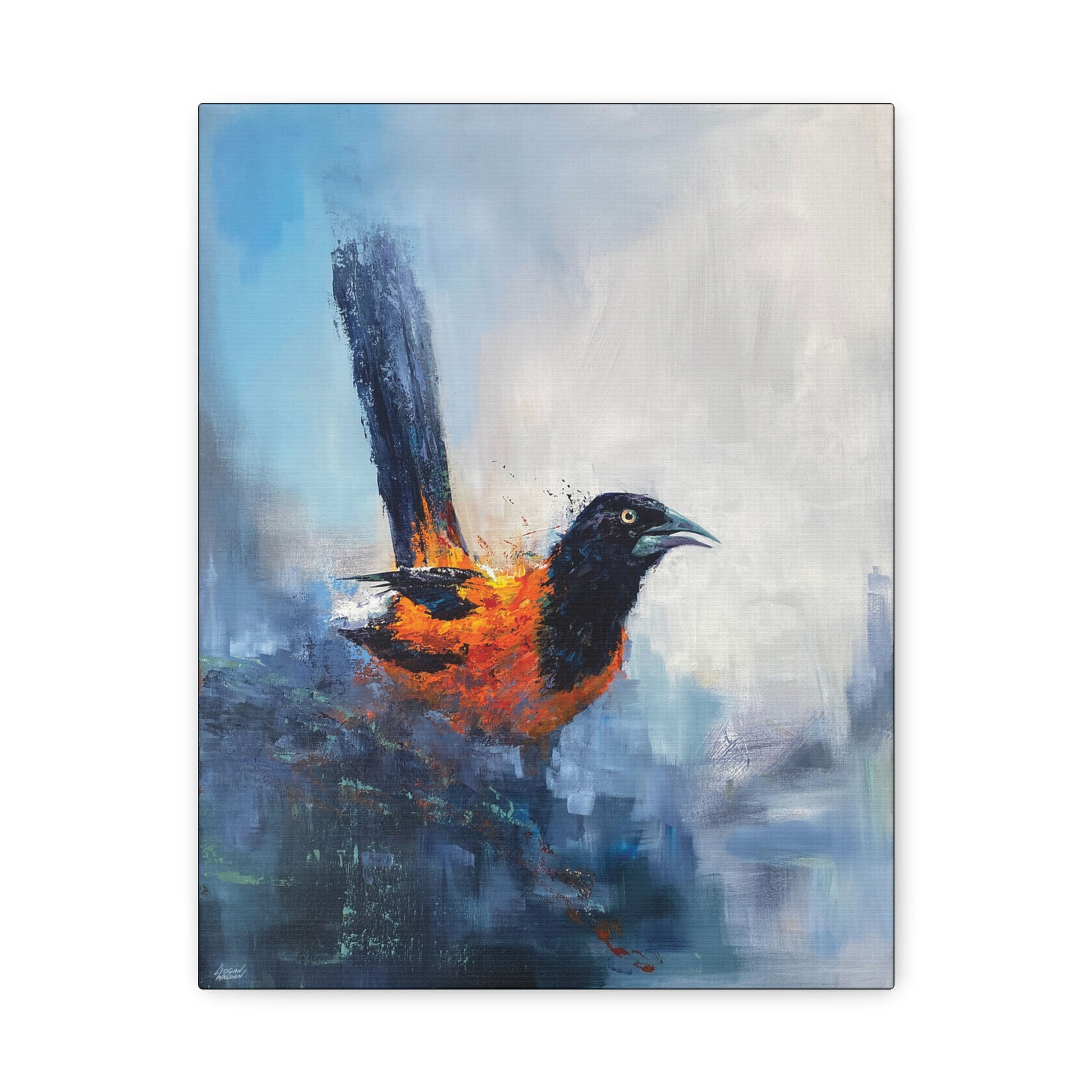 "Campo In the Mist" Stretched Canvas Print