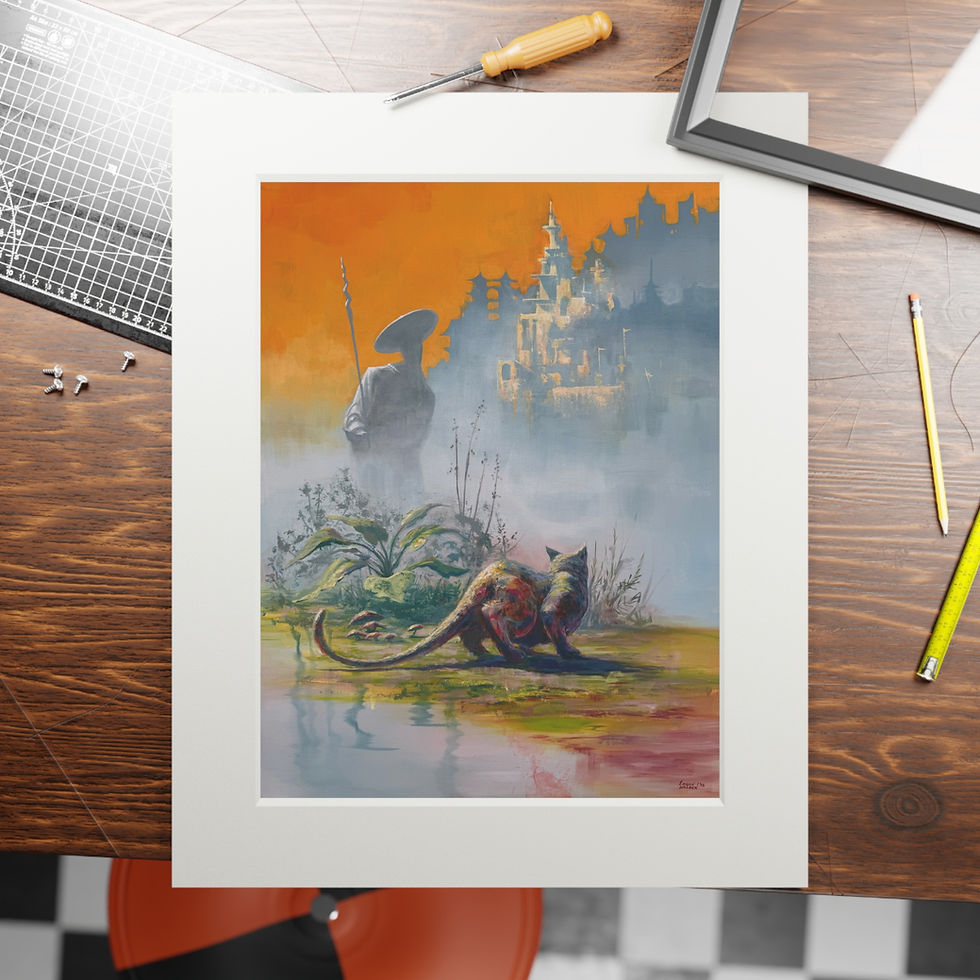 Thumbnail: "Hearding Cats" Fine Art Print