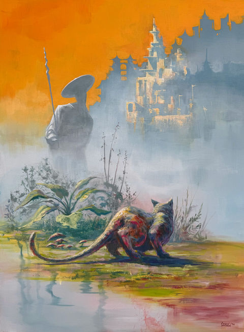 Acrylic on canvas.
Painted at Electric Forest Festival 2025