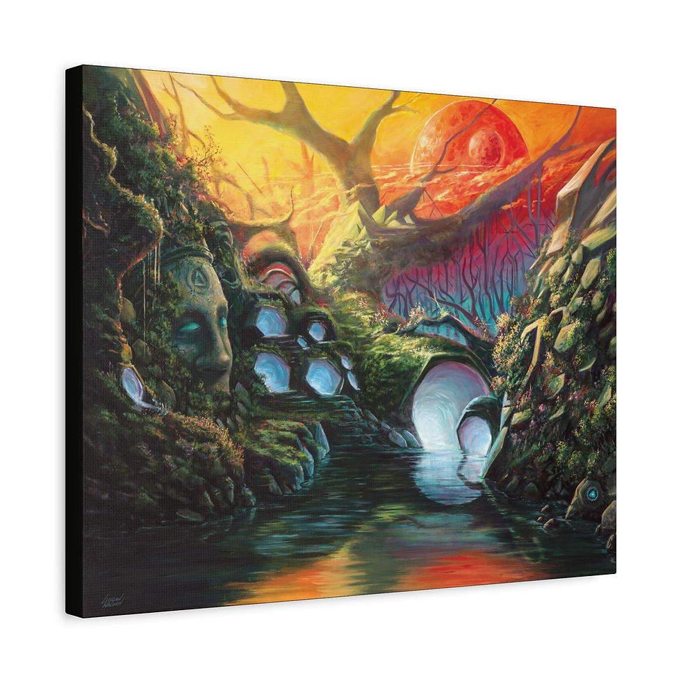 Thumbnail: "Thirty Degrees To know Where" Stretched Canvas Print