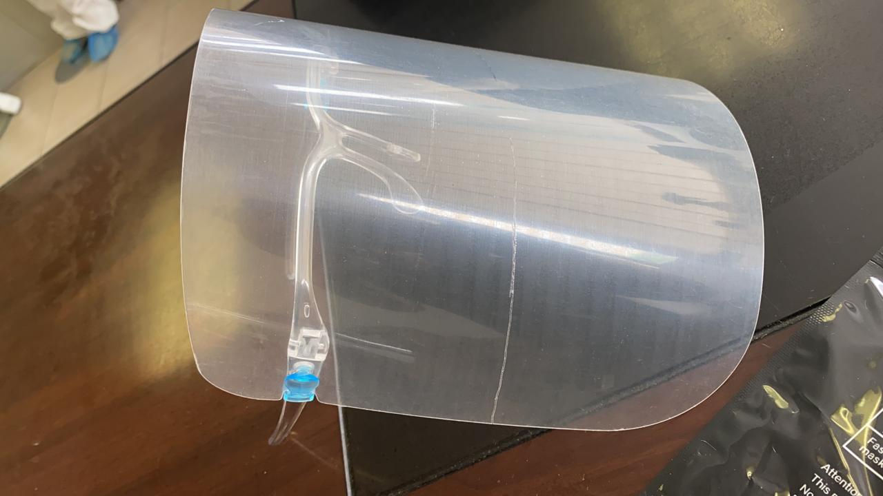TRANSPARENT FACE SHIELDS
