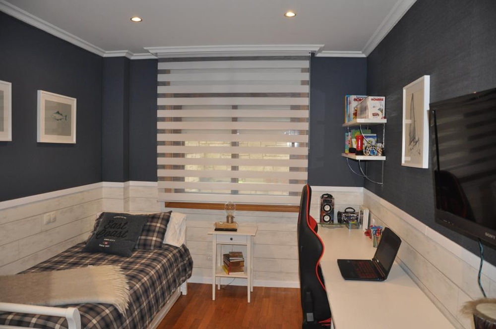 Decoración de dormitorio de chico estilo costa este eeuu hamptons