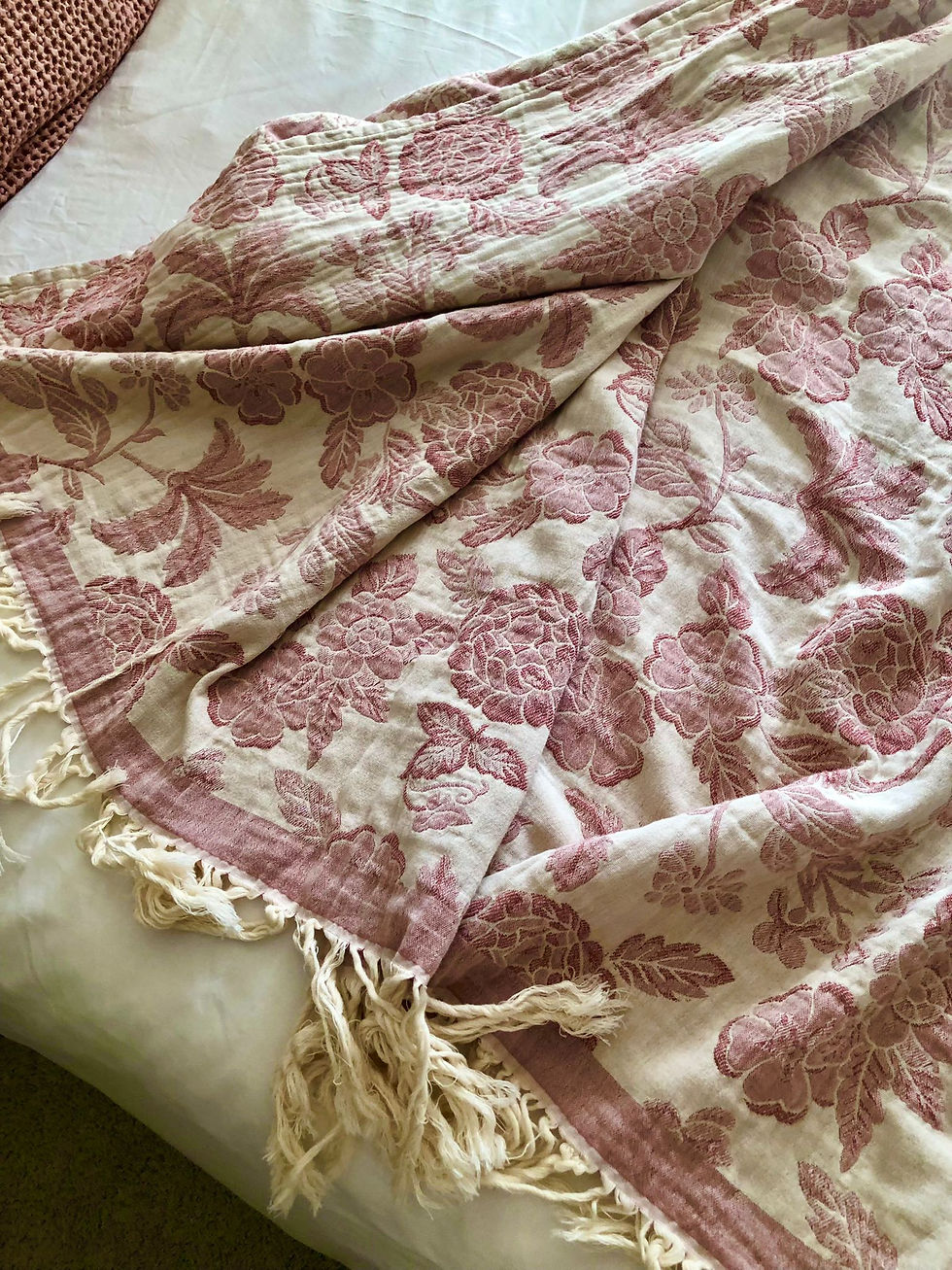 Plaid Peony 120x170 rosa viejo ref. 3020770