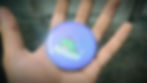 Purple button with sleeping character, for personal expression