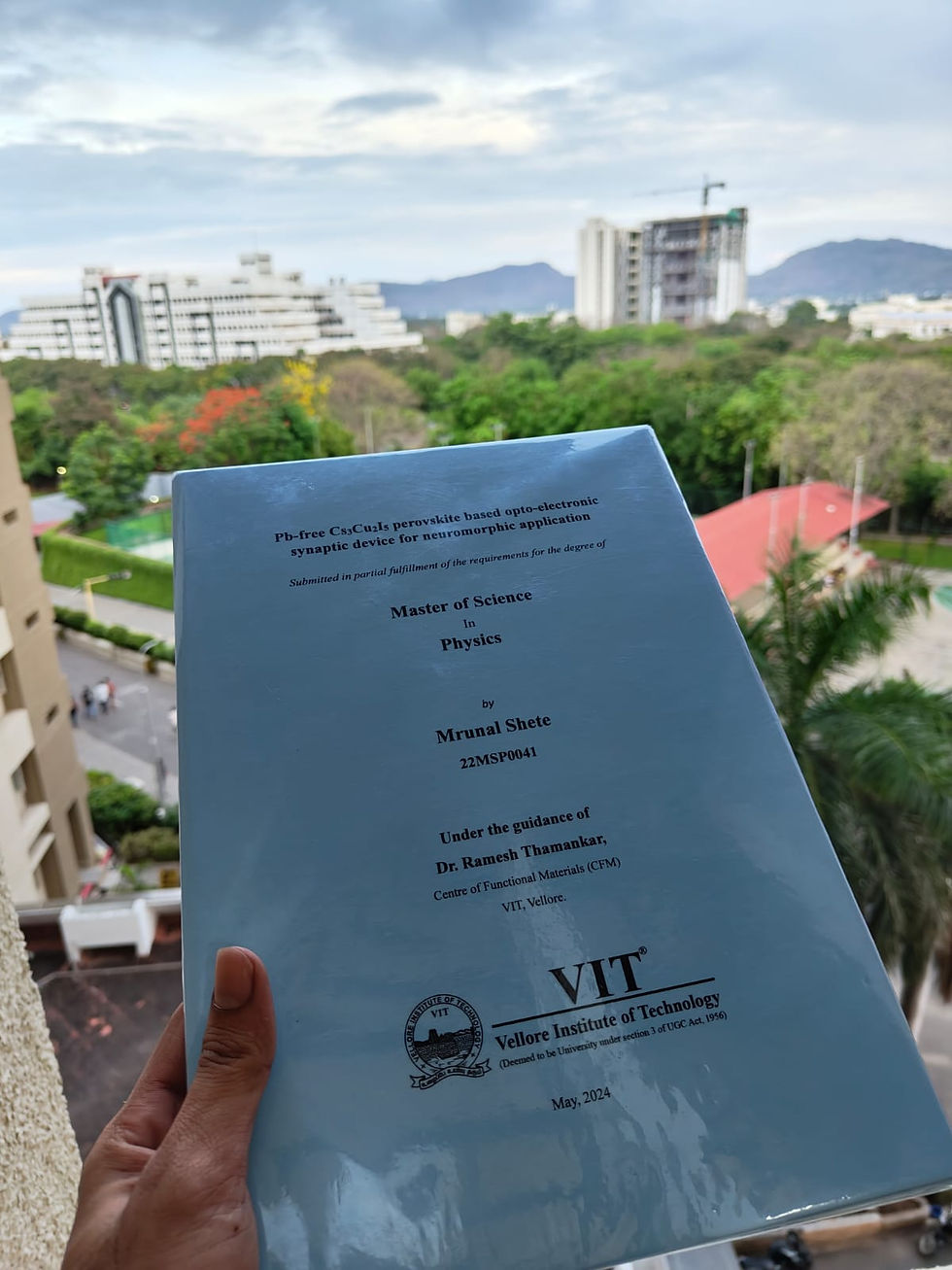 Mrunal's M.Sc. Thesis