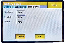 Battery Type & Setting