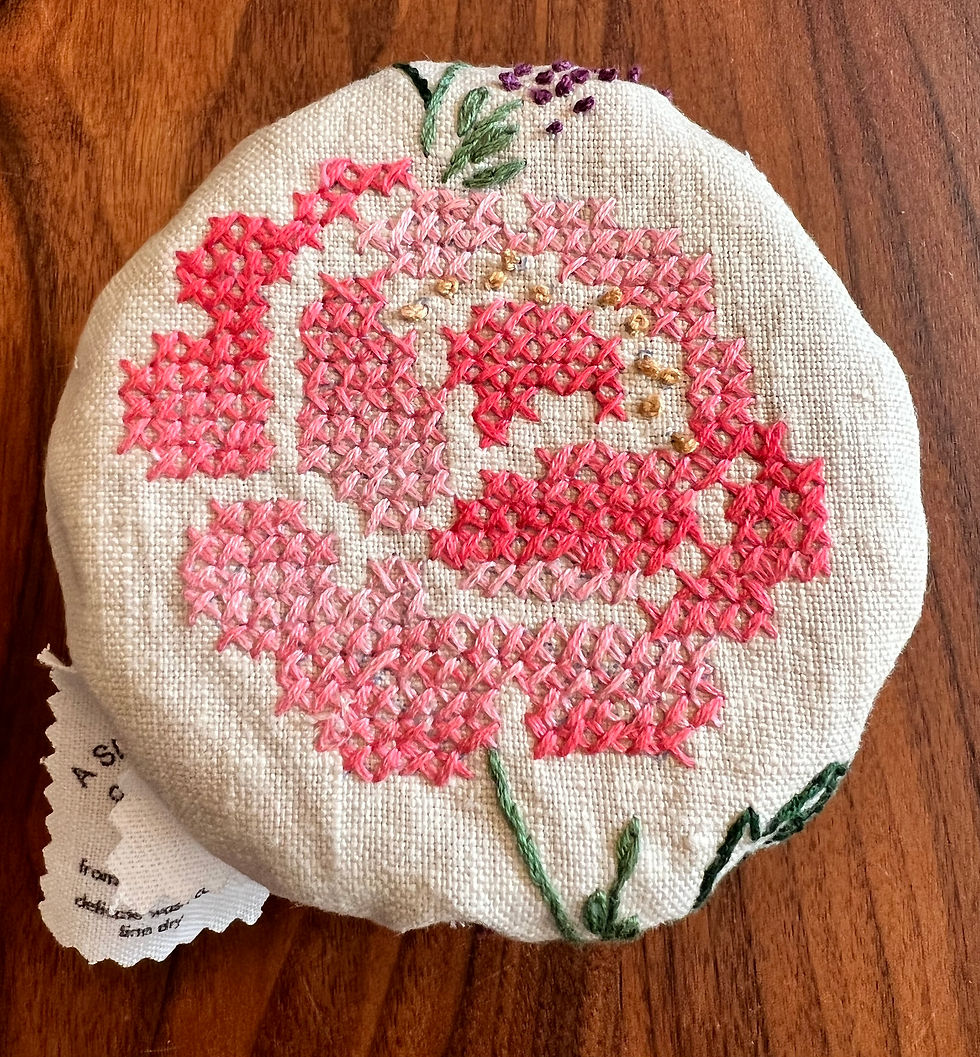 Thumbnail: Pink Lily Pie Cover and Old Fashioned Roses Bowl Cover