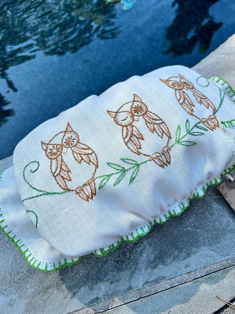 Thumbnail: Owl and Floral Loaf Tins and Pie and Bowl Covers