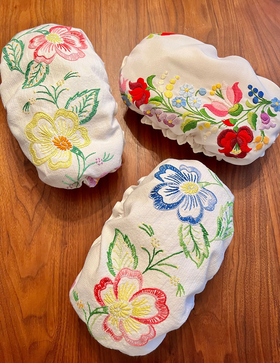 Thumbnail: Owl and Floral Loaf Tins and Pie and Bowl Covers