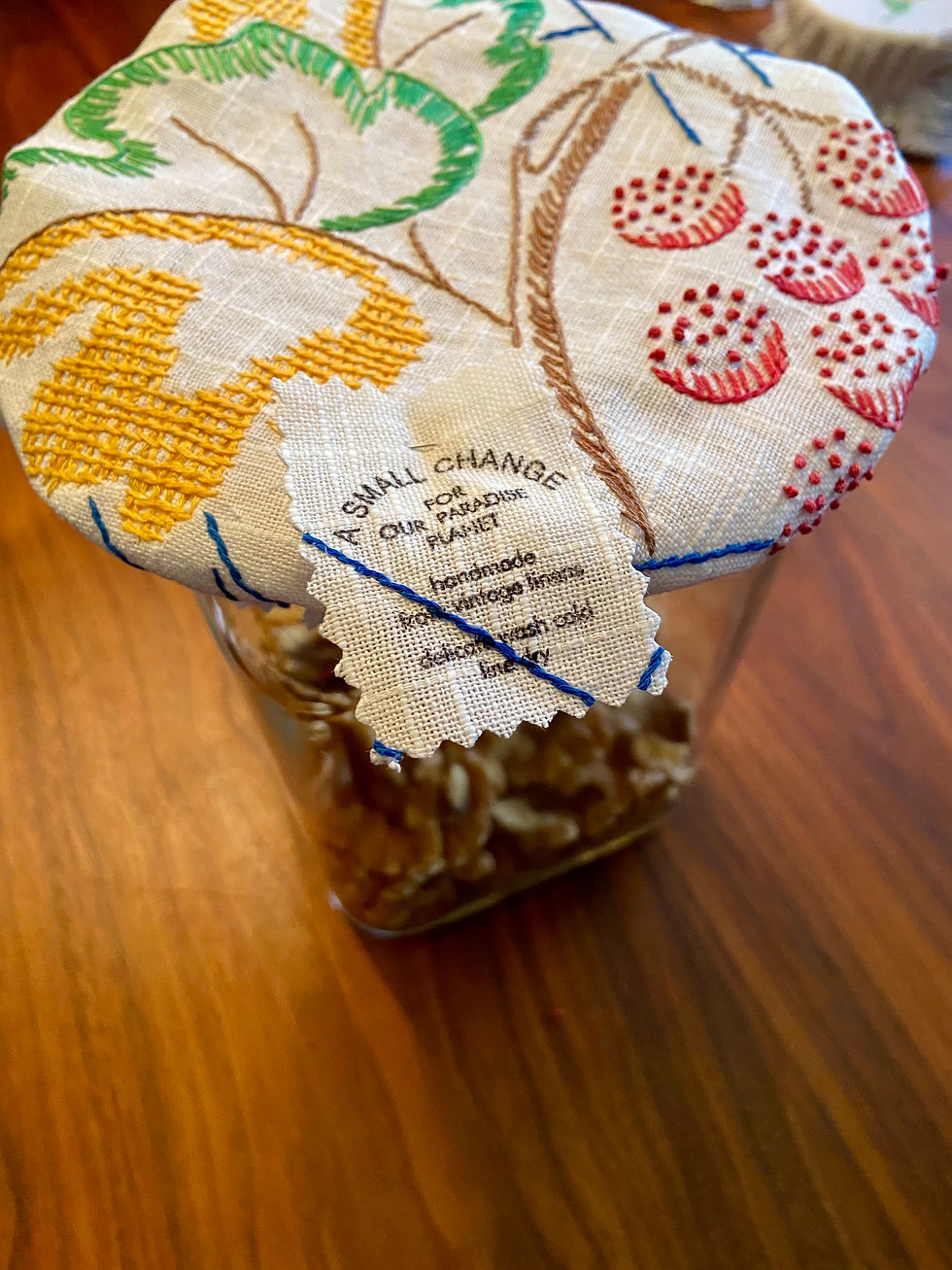 Thumbnail: Flame Red Grape Vine Pie and Bowl Covers