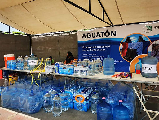 Apoyan a Seris con "Aguatón", tienen más de un año sin agua potable