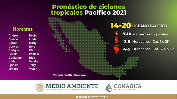 Hasta 20 ciclones tropicales podría haber en el Océano Pacífico, inicia temporada de vigilancia