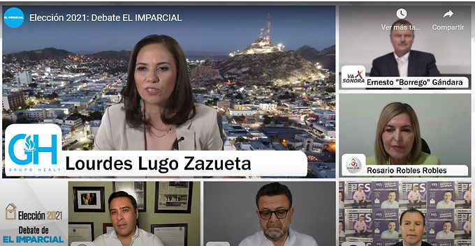 Debaten cinco de los seis aspirantes a la Gubernatura de Sonora