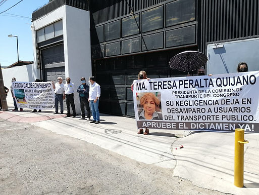 Exigen a diputados locales aprobar la Ley de los Derechos de los Usuarios del Transporte Público