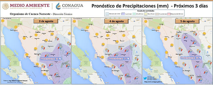 Continuarán posibilidades de lluvias y altas temperaturas en Sonora
