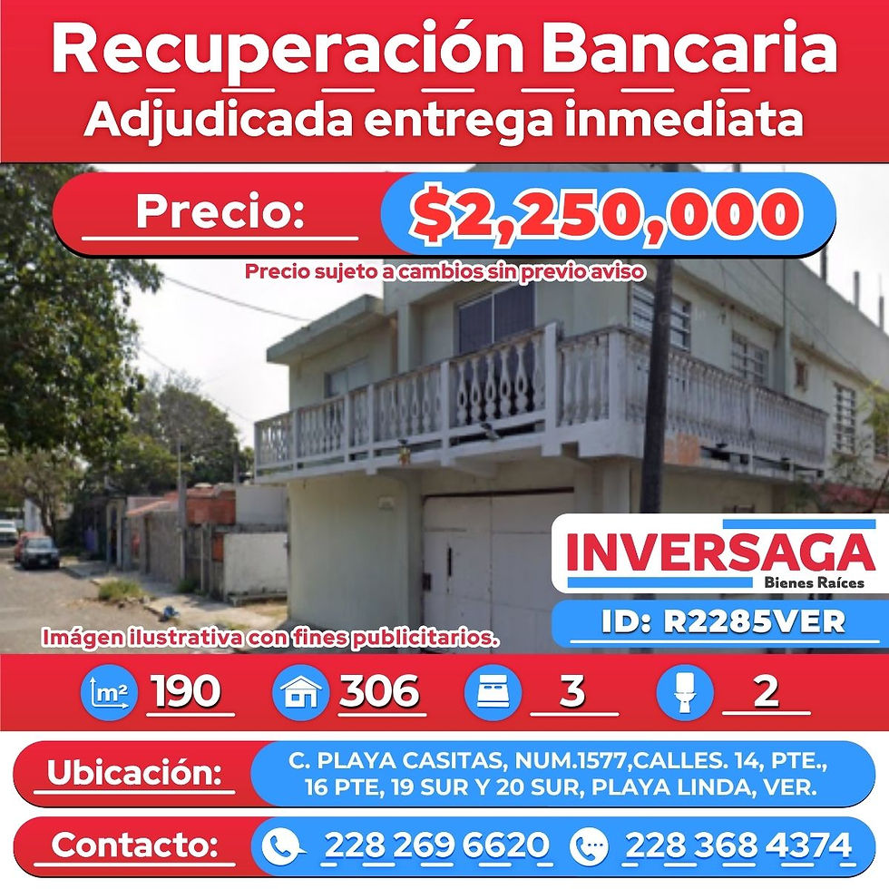 C. PLAYA CASITAS 1577, PLAYA LINDA, VER.