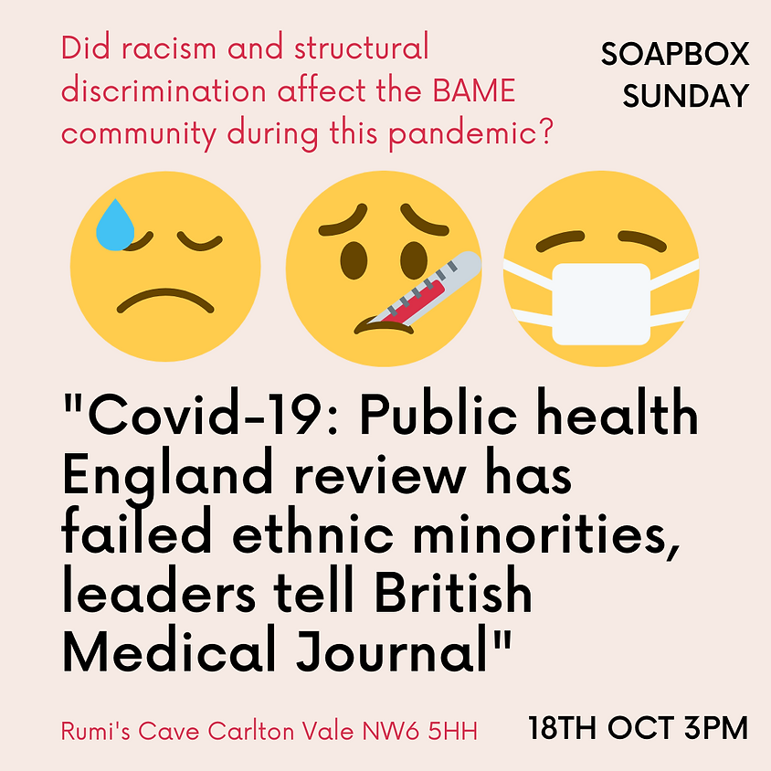Soapbox Sunday: BAME Corona Failure
